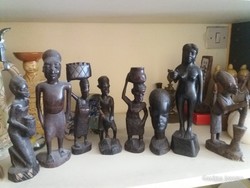 African sculptures 8 pieces in one