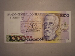 Brazília-1 új Cruzado az 1000 Cruzadoson 1989 UNC