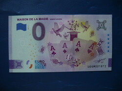France 0 euro 2023 magic house four ace dice pigeon! Rare commemorative paper money! Ouch!