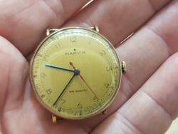 Antique, old Marvin 14k gold watch