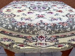 Old, machine-woven tablecloth