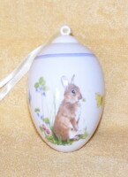 Hutschenreuther porcelán nyuszis húsvéti tojás dísz