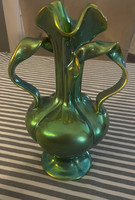 Zsolnay eozin szalagfüles  váza