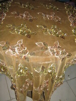 Beautiful sequin embroidered special tablecloth