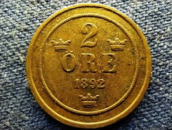 Sweden ii. Oszkár (1872-1907) 2 cents 1892 (id78394)
