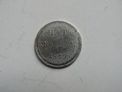 Silver six-point clasp 1849 n.B. (Nagybánya) (worn threshing floor) original!