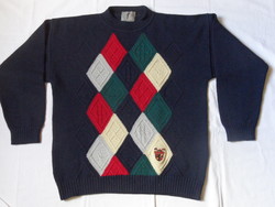 Golfino dark blue knitted men's sweater (size 50)