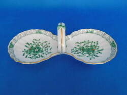 Herendi Waldstein Double Serving Platter with Handle