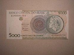 Brazília-5000 Cruzeiros 1990 UNC
