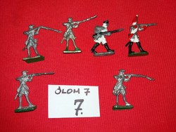 Old toy lead soldiers Napoleonic wars / usa war of independence 6 pieces in one according to pictures 7