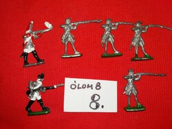 Old toy lead soldiers Napoleonic wars / usa war of independence 6 pieces in one according to pictures 8