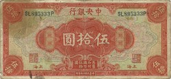 50 dollár 1928 Kína
