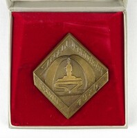 1O822 xxviii. Szeged Industrial Fair 1974 bronze commemorative plaque