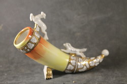 Russian porcelain hunting horn 446