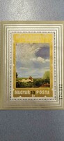Bélyeg - Szinyei Merse Pál, Pacsirta, Blokk 1974.