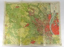 1O751 hiking map of old Buda mountains, 1947
