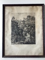 Antik metszet . “ A C Dies f Róma 1793 “