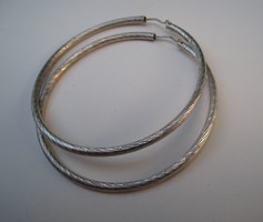 Óriás ezüst karika fülbevaló (6,8 cm.)