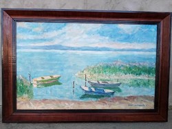 Csáki - maronyák j., Painting 50x80cm!