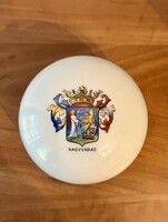 Antique Herend bonbonier with the Great Castle coat of arms