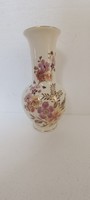 Zsolnay vase with floral hand-painted gilding