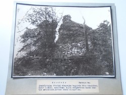 D198436 Máré vára -Mecsek, Magyaregregy - régi nagyméretű fotó 1940-50's évek kartonra kasírozva