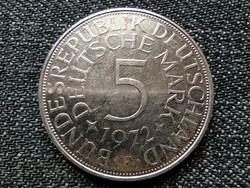 Germany nszk (1949-1990) .625 Silver 5 marks 1972 f (id23020)