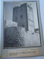 D198455 Nagyvázsony - Kinizsi Castle - Veszprém - old large photo from the 1950s, framed on cardboard