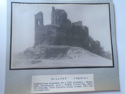 D198441 Hollókő vára -  Nógrád vm. - régi nagyméretű fotó 1940-50's évek kartonra kasírozva