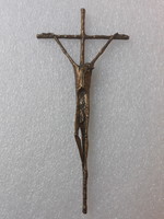 Erwin Huber bronze crucifix, 1983