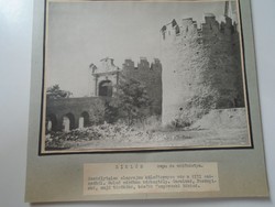 D198462 SIKLÓS- Vár, kapu és védőbástya -  régi nagyméretű fotó 1940-50's évek kartonra kasírozva