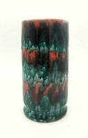 Lux 18.5 cm high applied art ceramic vase, marked
