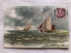 Antique postcard with long address - 1904 -7.
