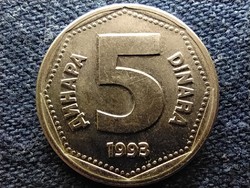 Yugoslavia 5 dinars 1993 (id78077)
