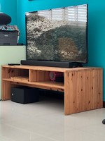 Linnarp ikea solid wood pine smoking table / table / TV stand for sale