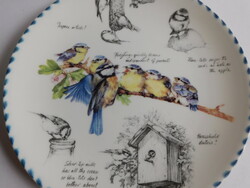 Wedgwood bird (blue tit) plate