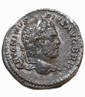 Caracalla 198-217 denarius Rome, Roman Empire liberalitas avg silver