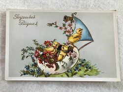 Antique, old gilded Easter postcard -7.