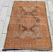 Antique ski hand-knotted carpet is negotiable