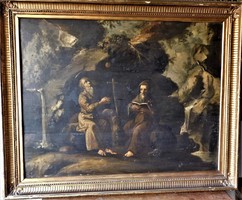 N5. Ismeretlen18 századi festő: Szent Antal és Szent Ferenc találkozása