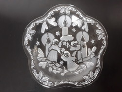 Beautiful angelic glass bowl, offering