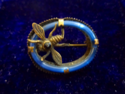 Antique _ beautiful bee brooch_marked