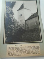 D198456 Kőszeg jurisics castle old large photo 1950's framed on cardboard