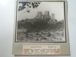 D198439 CSESZNEK - A cseszneki vár -Veszprém- régi nagyméretű fotó 1940-50's évek kartonra kasírozva