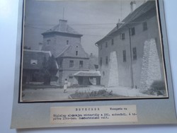 D198434 DEVECSER  vár- ESTERHÁZY KASTÉLY  - régi nagyméretű fotó 1940-50's évek kartonra kasírozva