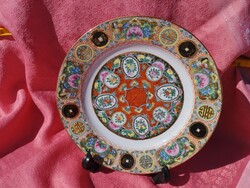 Beautiful, hand-painted Chinese porcelain cookie plate, decorative plate