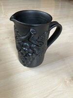 Korond black earthenware jug