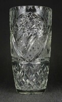 1O796 large crystal vase 20cm 1kg