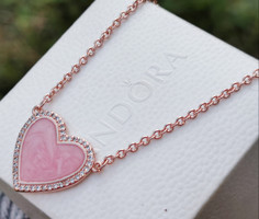 Pandora rosegold heart necklace