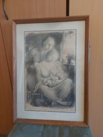 Graphite signed lithography, 190/200, 43x60 cm full size, unopened